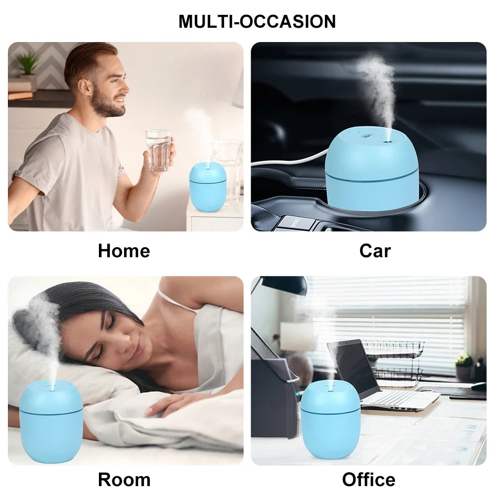 250ML USB Mini Air Humidifier Aroma Essential Oil Diffuser