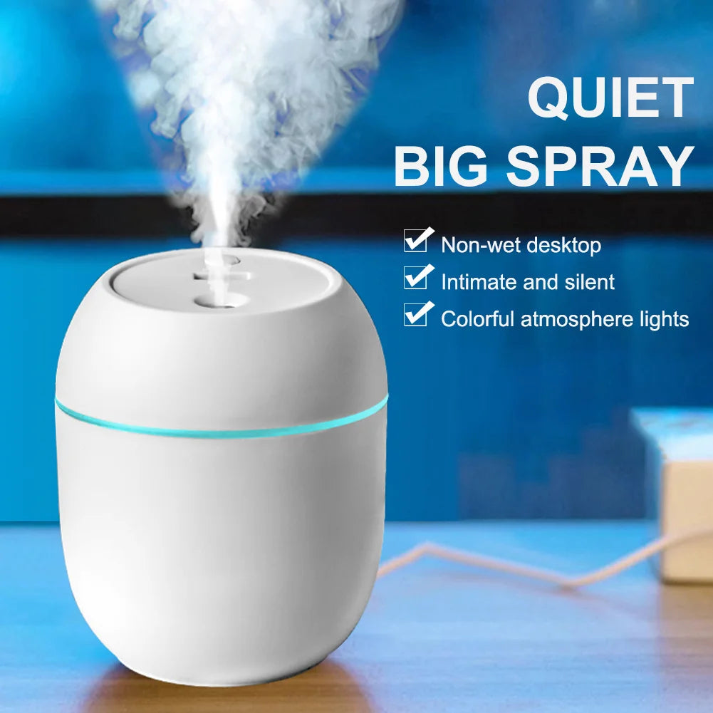 250ML USB Mini Air Humidifier Aroma Essential Oil Diffuser